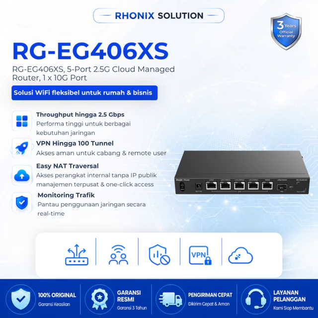 锐捷睿易 RG-EG406XS 多千兆云管理路由器