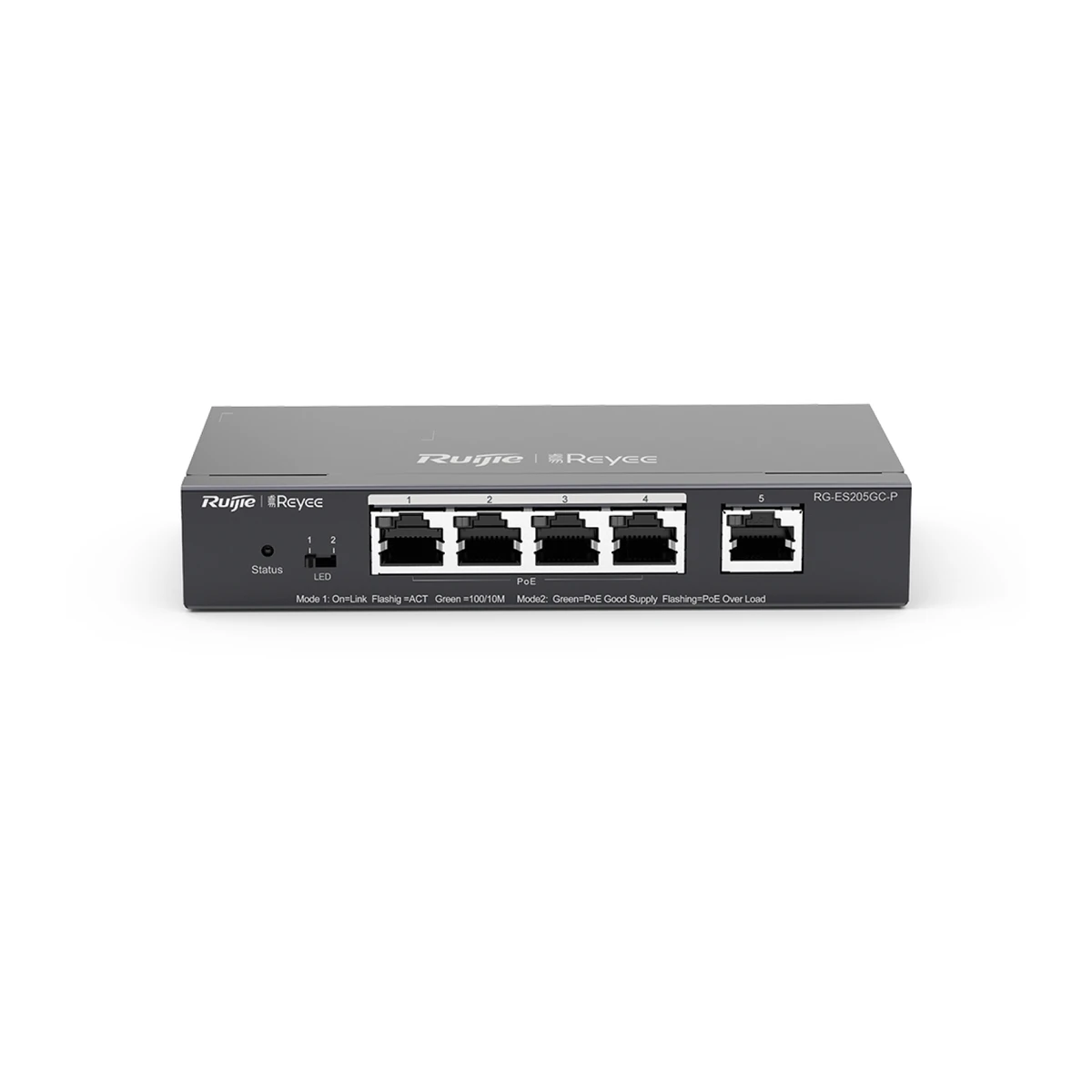 RUIJIE RG-ES205GC-P, switch PoE untuk data dan daya perangkat jaringan