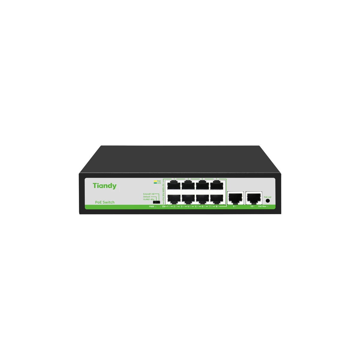 TIANDY TC-P3S010 Spec:F/0820/AT/90, switch PoE untuk data dan daya perangkat jaringan